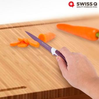 Couteaux Revêtement Céramique Swiss Q (6 Pièces) - Couteau - Achat