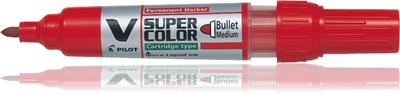 Marqueur Permanent V-Super Color moyen Rouge Pilot