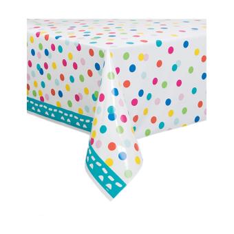 Nappe De Fête - 130 X 220 Cm - En Plastique - Imperméable