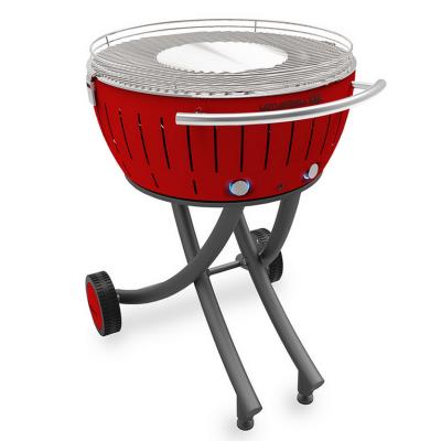 Lotusgrill - barbecue à charbon 60 cm rouge avec housse - lg-ro-600