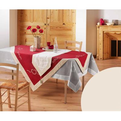 Nappe rectangle 150x240 PASSIONA naturel/lin