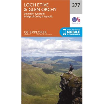 Os Explorer Map (377) Loch Etive And Glen Orchy (Map)
