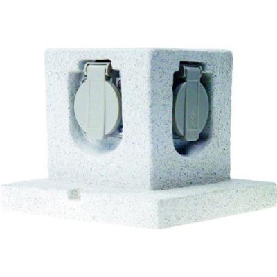 Elro GL40 Multiprise de jardin 4 prises imitation pierre