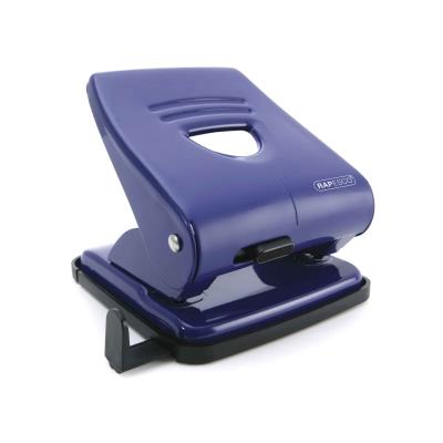 Perforateur 2 trous 827 en métal 30 feuilles Bleu