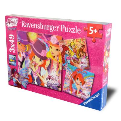 Puzzle 3 X 49 Pièces : Winx : Amitié Magique Ravensburger