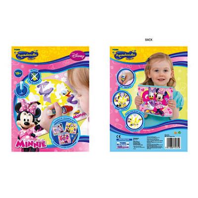 Tomy - Disney - Mini Aquadoodle Minnie Mouse - Stylo et 3 Cartes à Colorier