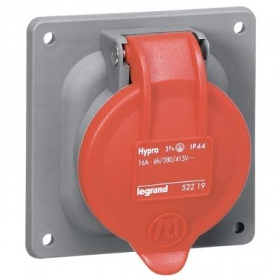 Legrand Hypra - Prise Tableau - 32A - 3P+N+T - IP44 - Rouge - Image 3