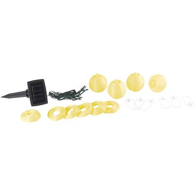 Guirlande lumineuse solaire à LED avec 10 mini-lampions Multicolores - 1,8 m