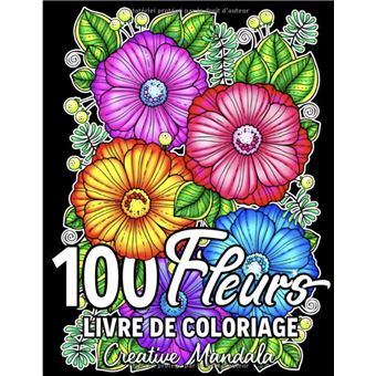 100 Fleurs - livre de coloriage pour adultes NLFBP Editions