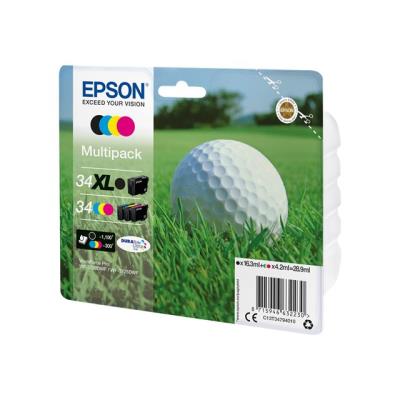 Epson 34 Multipack - 4 - zwart, geel, cyaan, magenta - origineel - inktcartridge
