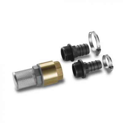 Kit complet crépine Inox avec clapet anti-retour + adaptateur 1\