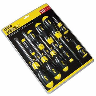 Stanley 2-65-005 Tournevis Cushion Grip Jeu De 10 Pièces