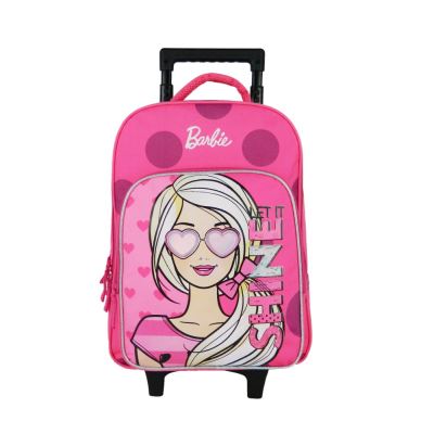 Sac à dos à roulettes Mattel Barbie Rose