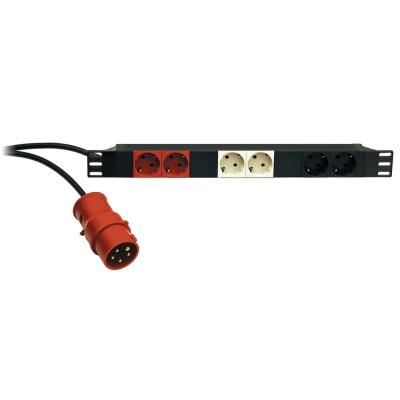 Accessoires sonorisation K&M 28664-000-55 BOITIER D'ALIMENTATION MULTI-PRISES NOIR RACKABLE RACK 19 Elements rackables