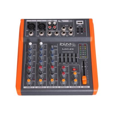IbizaSound MX401 - mixeur analogique - 4 canaux