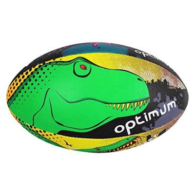 Optimum dino city ballon de rugby multicolore taille 5