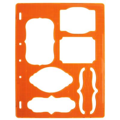 FISKARS - Gabarit de découpe étiquette et accolades