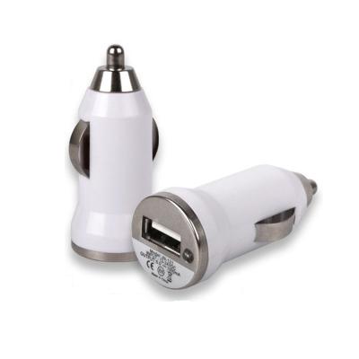Chargeur Voiture USB Blanc Samsung Galaxy Mega 5.8 - i9150