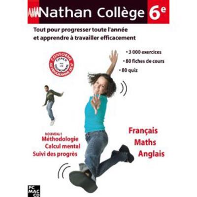 Nathan collège 6ième - Français/Maths/Anglais - PC/MAC - Neuf VF