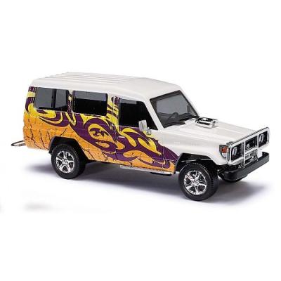 BUSCH VOITURES - BUV43512 - MODÉLISME FERROVIAIRE - TOYOTA HZJ 78 - CRAZY CARS