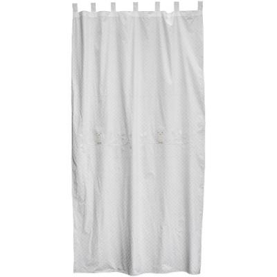 taftan - rideau hiboux blanc (145 x 280 cm) - blanc