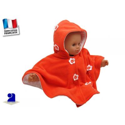 Cape Bebe Orange Polaire Deco Fleurs 0 Au 36 Mois Couleur Orange Taille 12 A 24 Mois Autres Cadeaux Naissance Achat Prix Fnac