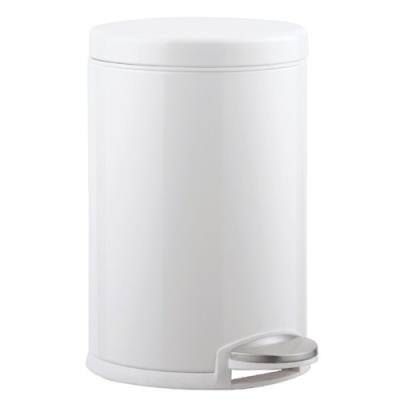 Simplehuman cw1853cb poubelle à pédale rond acier blanc 25,4 x 19,3 x 30,5 cm