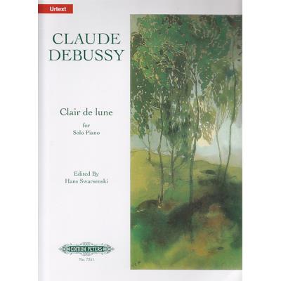 Partitions classique EDITION PETERS DEBUSSY C. - CLAIR DE LUNE (FROM SUITE BERGAMASQUE) - PIANO Piano