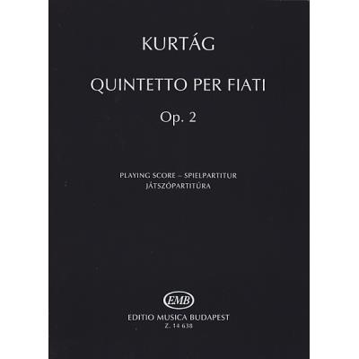 Partitions classique EMB (Editio Musica Budapest) KURTAG G. - QUINTETTO PER FIATI OP. 2 - CONDUCTEUR Ensemble vents