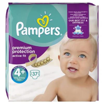 PAMPERS Active Fit Taille 4+ (Maxi Plus) 9 a 20 kg