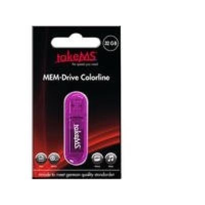 Usb-stick 32gb takems colorline pink retail takems sonderposten 4040895883407