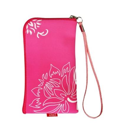 Etui Pochette Housse en Tissu Imprimé Fantaisie - Couleur Rose pour le Acer BeTouch E130