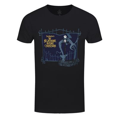 The Nightmare Before Christmas T-Shirt Jack And The Well Homme Noir