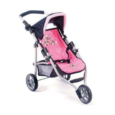Bayer Chic 2000 612 46 Petite poussette de jogging LOLA - Marine et rose avec motif Vichy