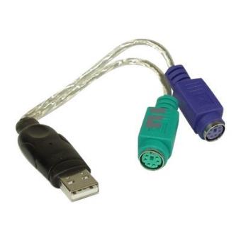 Lindy Adaptateur USB Vers PS/2 Pour Souris Et Clavier - Compatible Multi-Protocoles
