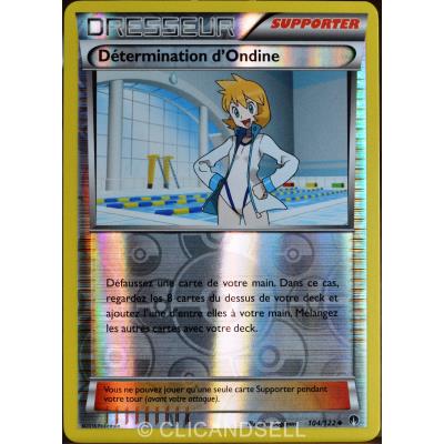 carte Pokémon 104/122 Détermination D'ondine - REVERSE XY - Rupture Turbo NEUF FR État correct - Pokémon reconditionné disponible sur Fnac