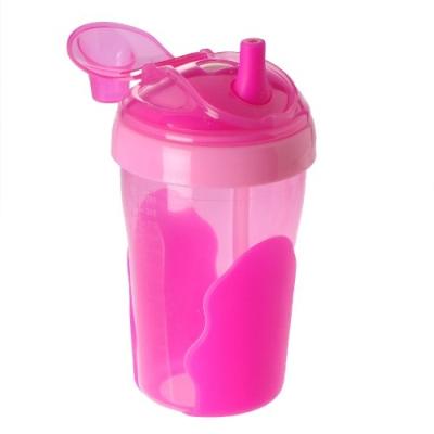 vital baby - 492079-05 - gobelet d'apprentissage - paille - rose - 280 ml