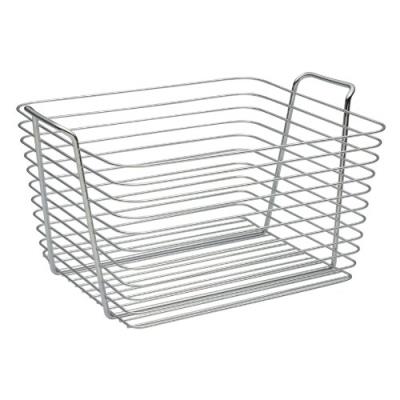 Interdesign classico, storage basket, large, chrome