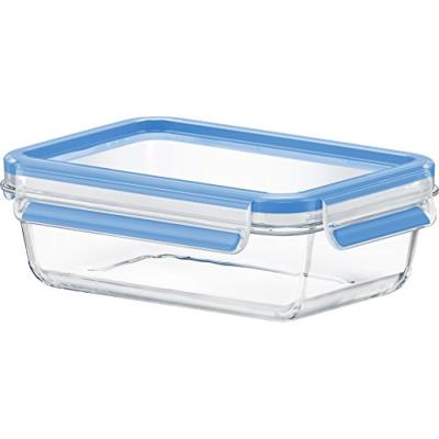 Emsa 516244 clip and close verre, rectangulaire, 0,75 l