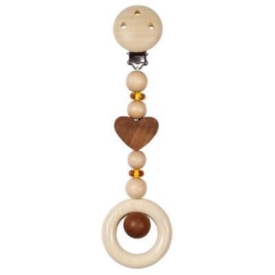 HEIMESS - 763930 - HOCHET - JOUET AVEC CLIP - COEUR, AMBRE JAUNE