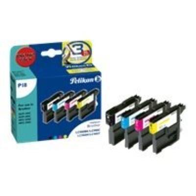 Pelikan P18 - zwart, geel, cyaan, magenta - inktcartridge (alternative for: Brother LC980BK, Brother LC980C, Brother LC980M, Brother LC980Y)