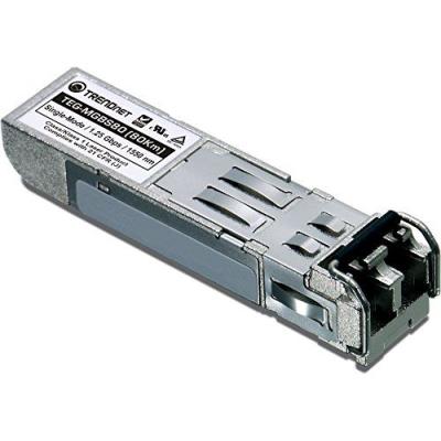 TRENDnet TEG MGBS80 - SFP (mini-GBIC) transceivermodule - GigE - 1000Base-LX - LC enkele modus - maximaal 80 km - 1550 nm
