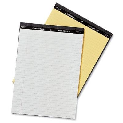 5 STAR OFFICE EXECUTIVE PAD PERFORATED TOP FEINT RULED BLUE MARGIN RED 50 SHEETS A4 WHITE [PACK 10]