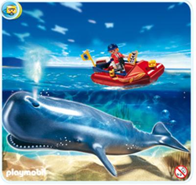 Playmobil - 4489 - Explorateur avec bateau et cachalot État correct - Playmobil reconditionné disponible sur Fnac