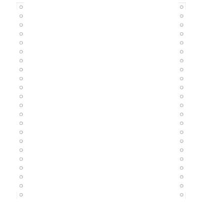 2000 feuilles de listing blanc 240x11 1pli bandes caroll detachables 70g exacompta 65511e