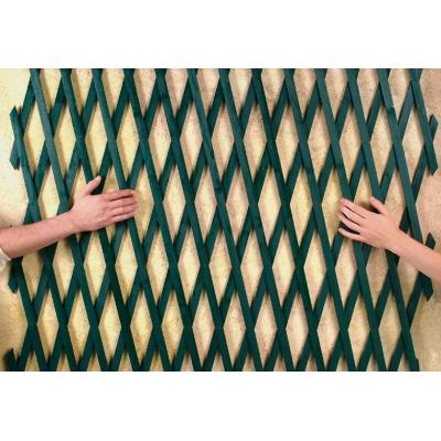 INTERMAS - Treillis extensible en bois - Vert 1 x 2 m TRELLIWOOD