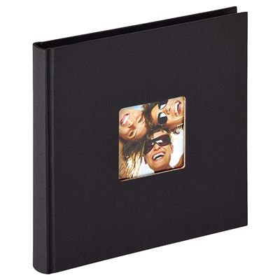 Walther Design Album de design Fun Standard, 18x18 cm, noir, avec cadrage
