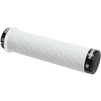 Sram mtb dh poignées en silicone à double fermeture avec embouts blanc blanc 13 cm