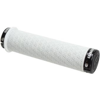 Sram mtb dh poignées en silicone à double fermeture avec embouts blanc blanc 13 cm - 1