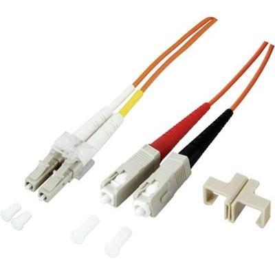 Duplex connecteur lc sc 50 125µ multimode om2 efb elektronik 1m orange o0320.1